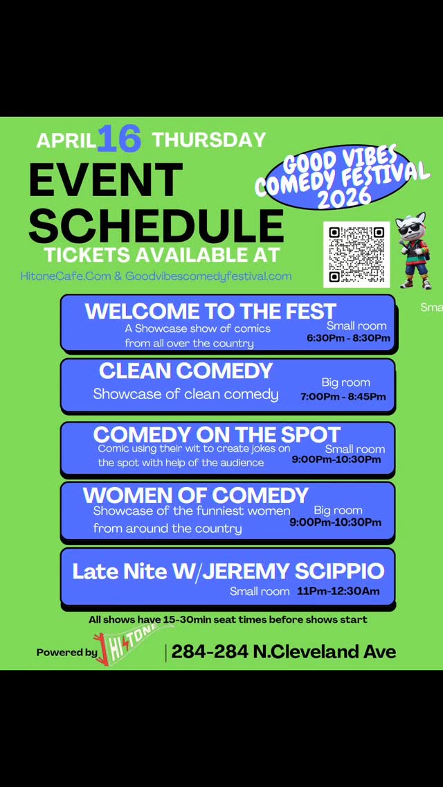 Festival Day 1 Schedule